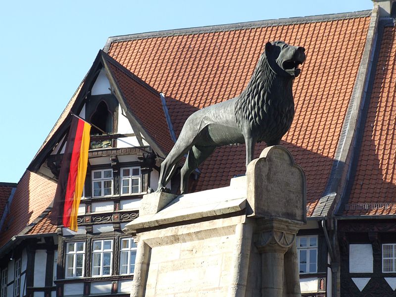 Der Burgl�we, Wahrzeichen Braunschweigs