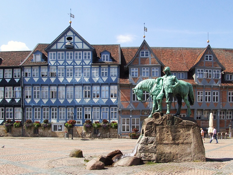 Reiterstandbild am Stadtmarkt in Wolfenb&uuml;ttel