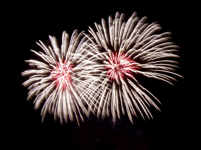 Feuerwerk beim Sch&uuml;tzenfest in Goslar