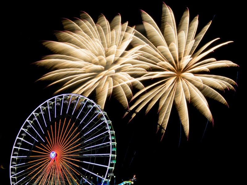 Sch&uuml;tzenfest mit Feuerwerk in Goslar