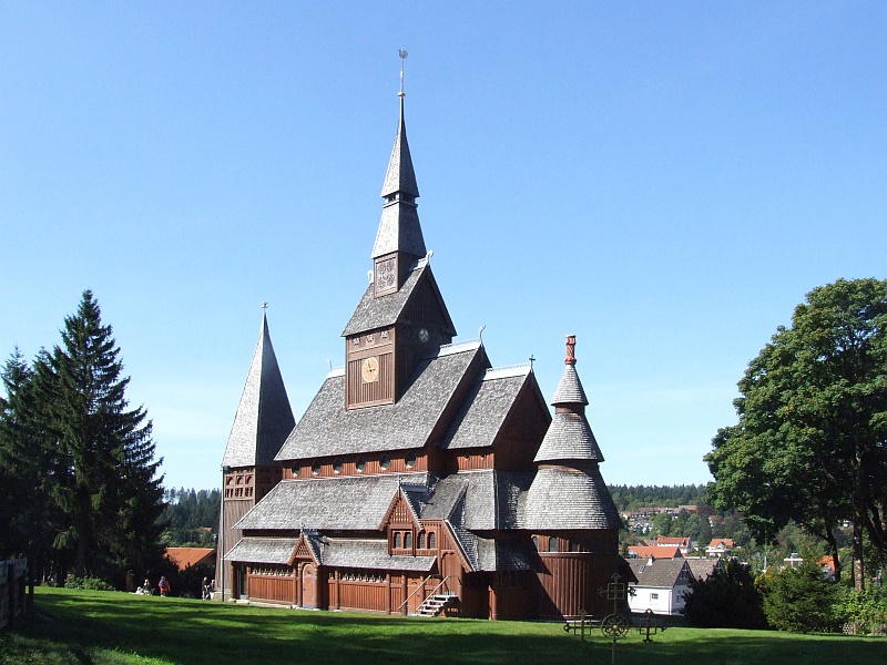 Stabkirche in Hahnenklee im Harz